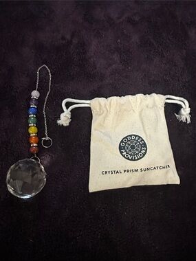 Goddess Provisions Crystal Prism Suncatcher NIP gift witch gift window hanging